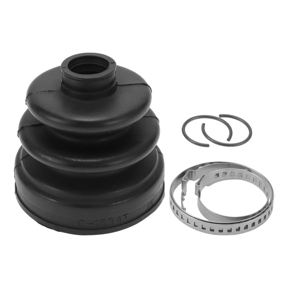 Unique Bargains No.496062PA20 CV Joint Boot Kit W/ Clamps for Hyundai Santa Fe 2009-2012 Inner Constant Velocity Joint Boot Strong Durable Rubber 1 Set Black