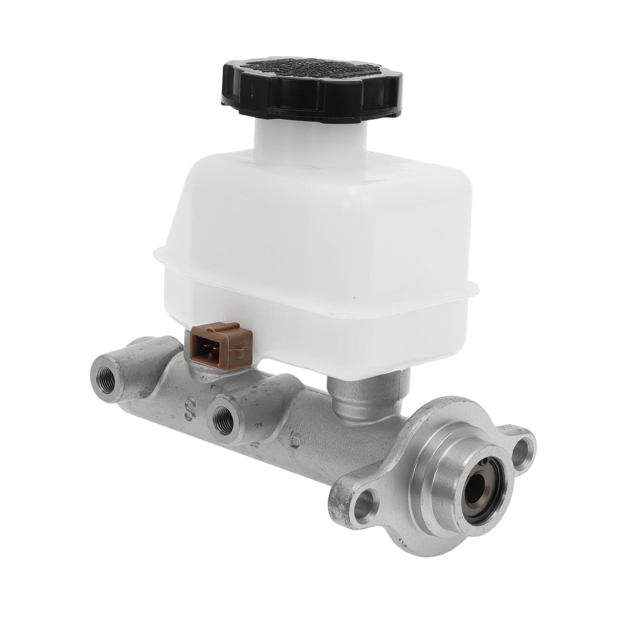 Unique Bargains No.5851029010 Brake Master Cylinder with Reservoir for Hyundai Elantra 1996-2000 Engine Compartment Hydraulic Master Cylinder Durable Aluminum Alloy Plastic 1 Pc Silver Tone White