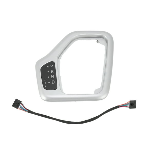 Unique Bargains No.601-402 Transmission Shifter Bezel with Wiring Harness for Jeep Cherokee 2.4L 3.2L 2014-2018 Silver Tone Interior Shift Panel Trim No.68413957AA/5YD27LS5AA