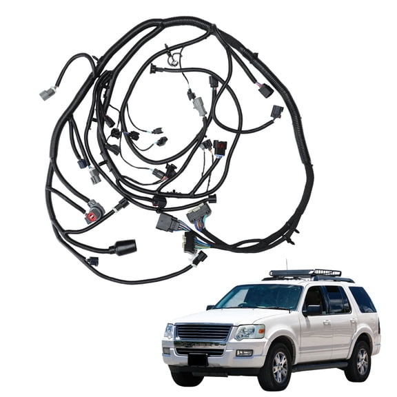 Unique Bargains No.6L2Z-9D930-BA Engine Wiring Harness Kit for Ford Explorer Sport Trac for Mercury Mountaineer 2006 2007 4.0L V6 Engine Wire Harness Replace 6L2Z9D930BA