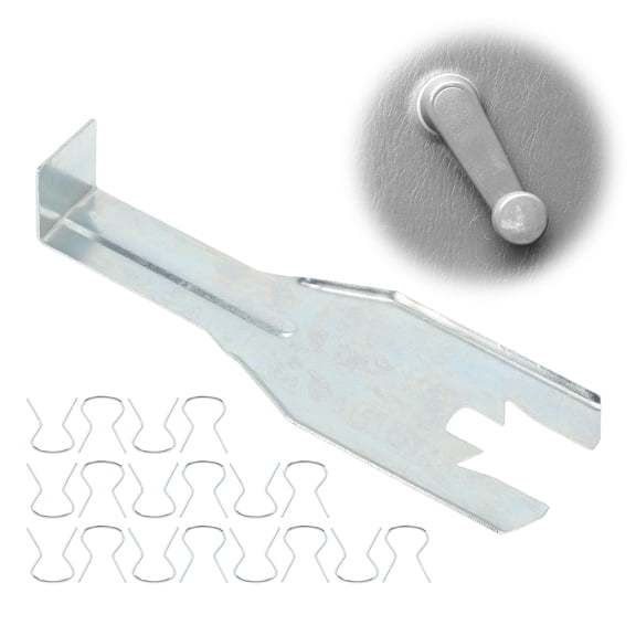 Unique Bargains No.76951 Window Handle Removal Tool No.76980 Window Handle Crank Retainer Clips x20 for Dodge for Ram for GM for Ford Window Handle Disassembly Tool On Door Panel/Center Consoles