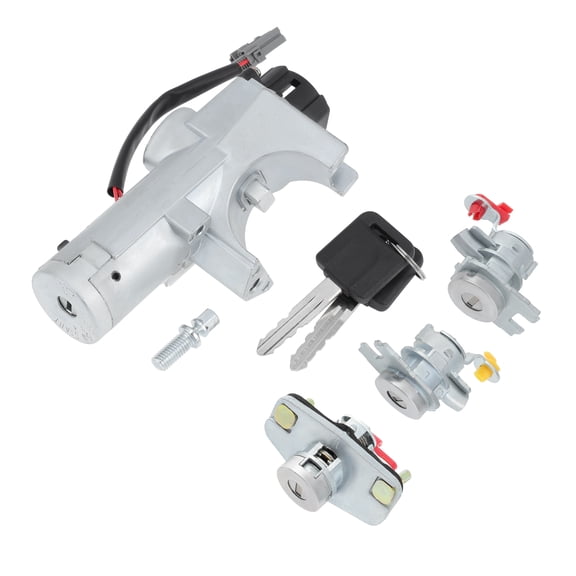 Unique Bargains No.D8700EL50A Ignition Lock Cylinder and Door Trunk Lock for Nissan Versa 2007-2012 Ignition Switch Cylinder with 2 Key