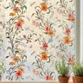 thumbnail image 1 of Unique Bargains No Glue Flowers Window Film Static Cling Decor Multicolor 39.4" x 15.7", 1 of 8