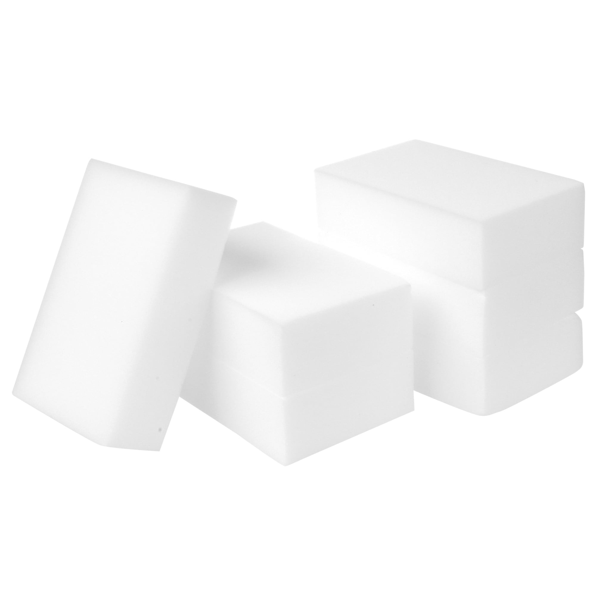 Unique Bargains No Scratch Cleaning Sponges 6 Pack Household Sponge White 4.3"x2.8"x1.2"