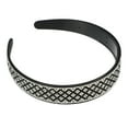 thumbnail image 1 of Unique Bargains No Slip Rhinestone Wide-brimmed Headband Classic Style Headband for Women 4.45"x0.98" Black White, 1 of 6