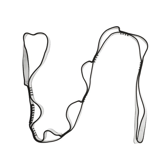 Unique Bargains Non-Elastic Yoga Band for Yoga and Home Fitness Silver Tone