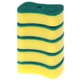 thumbnail image 1 of Unique Bargains Non-Scratch Dish Sponge Dish Sponges Green 5 Pcs, 1 of 6