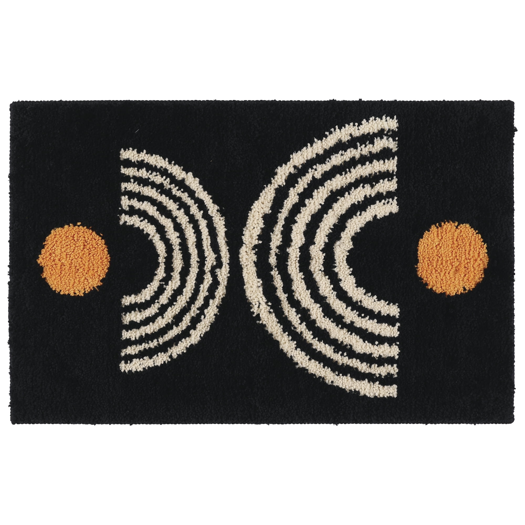 Unique Bargains Non-Slip Absorbent Resist Dirt Entrance Mat Soft Fluffy Carpet Doormats Dark Gray 16"x24"