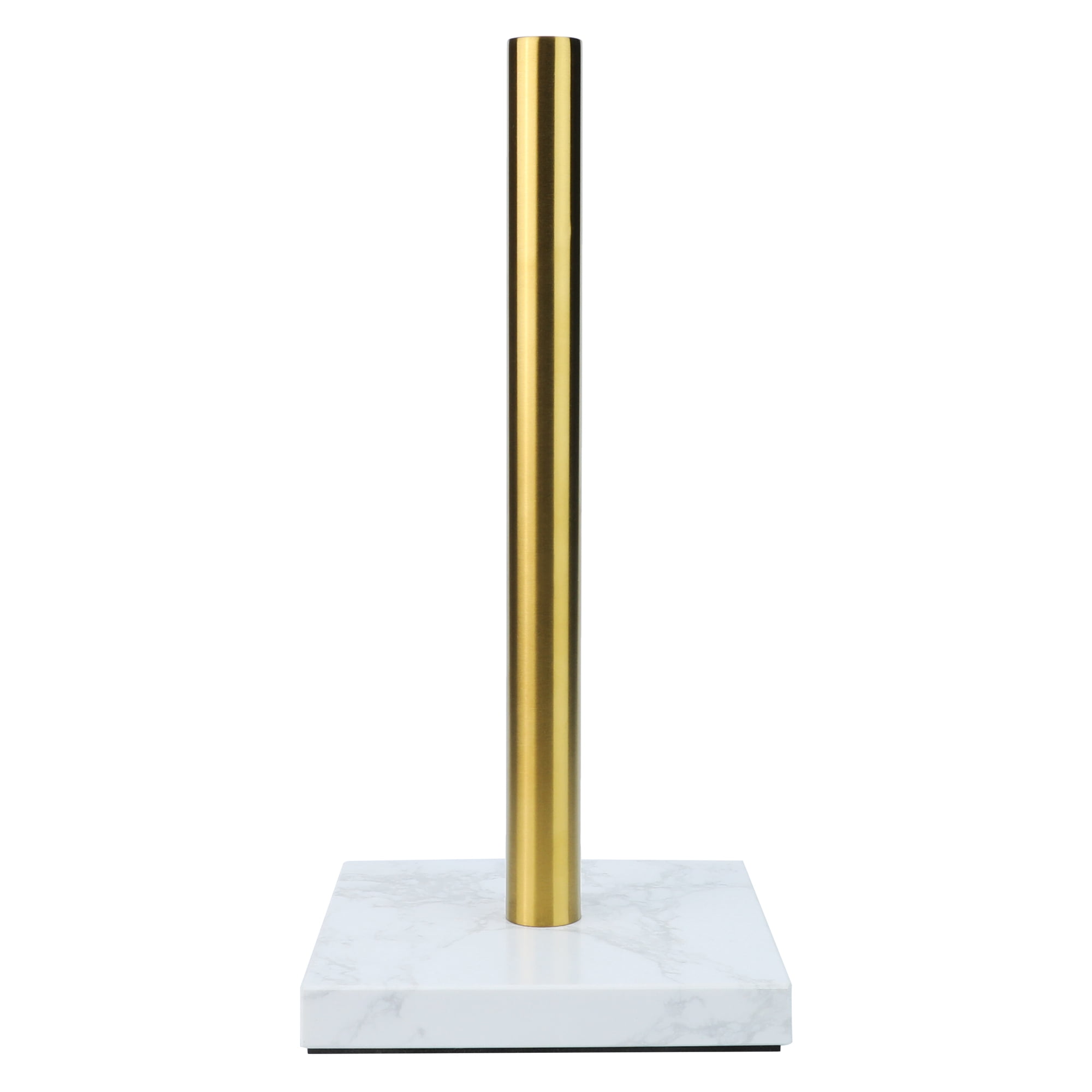 Unique Bargains Non Slip Base Paper Towel Holder Gold E 11.7x5.9inch