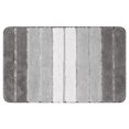 thumbnail image 1 of Unique Bargains Non Slip Bathroom Rug Water Absorbent Soft Shaggy Rubber Back Bath Rugs Grey 20" x 32", 1 of 6