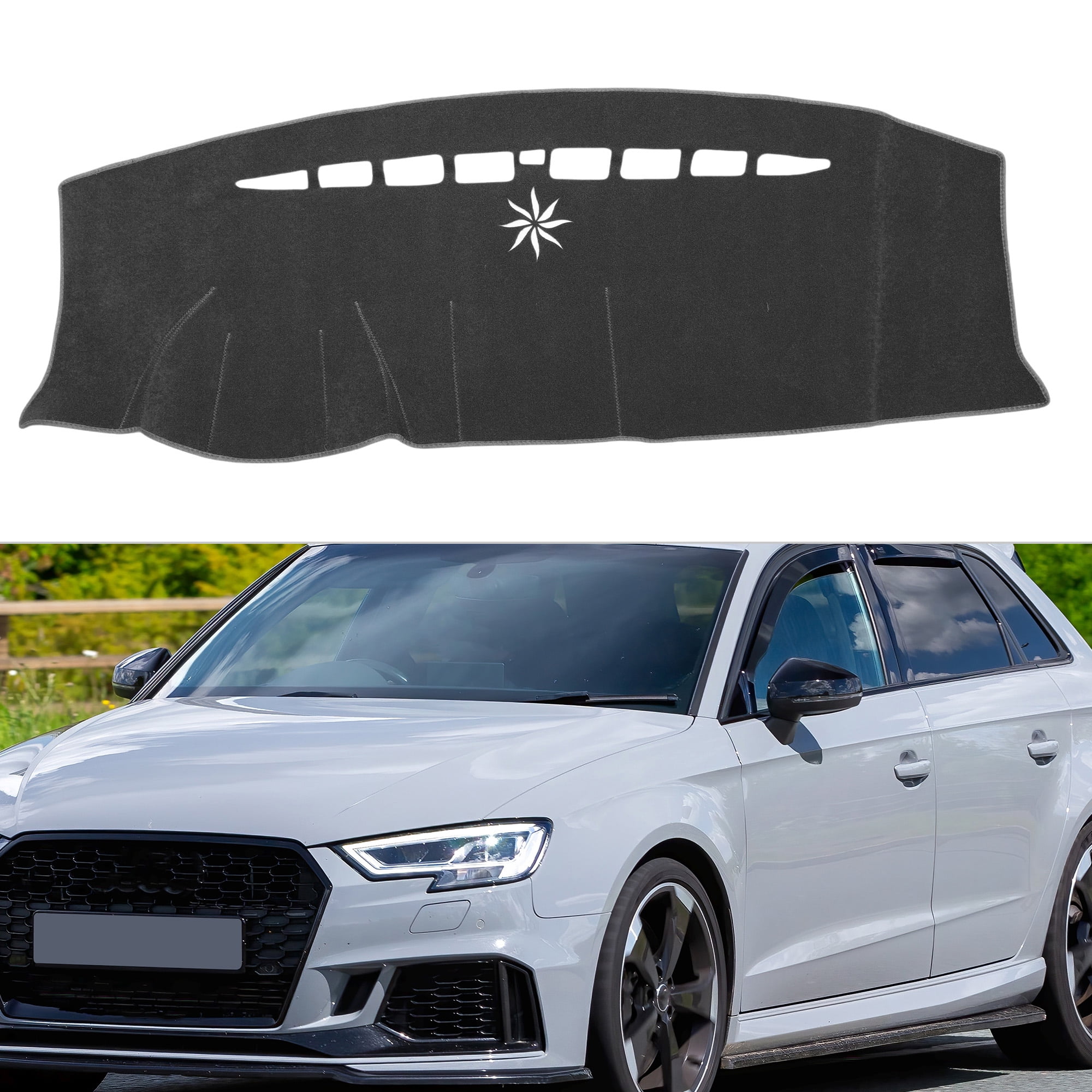 Unique Bargains Non-Slip Dashboard Cover for Ford Edge 2011-2014 Gray