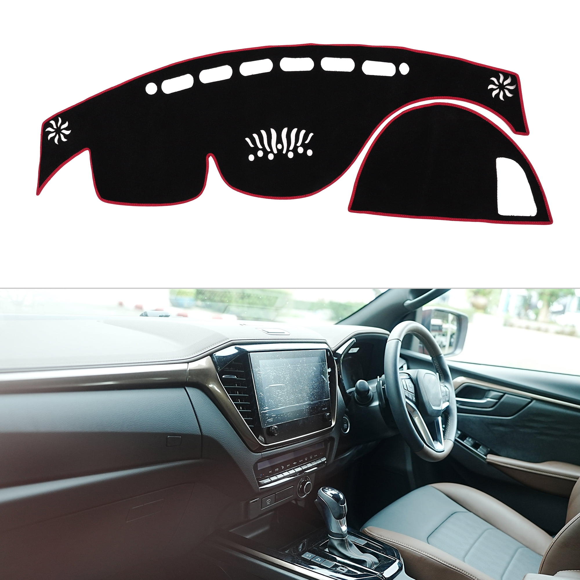 Unique Bargains Non-Slip Dashboard Cover for Infiniti FX35 FX50 FX37 2009-2013 Black