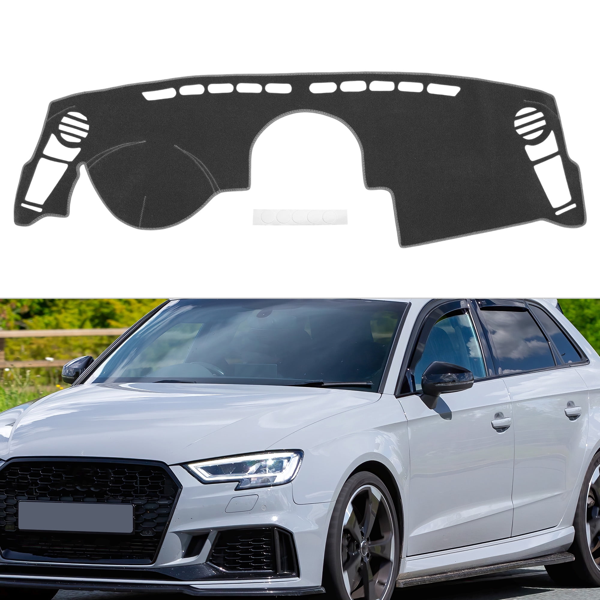 Unique Bargains Non-Slip Dashboard Silicone Dash Cover for KIA Soul 2010-2013 Gray