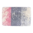 thumbnail image 1 of Unique Bargains Non Slip Machine Washable Plush Shaggy Bath Mat Pink 24" x 16", 1 of 6