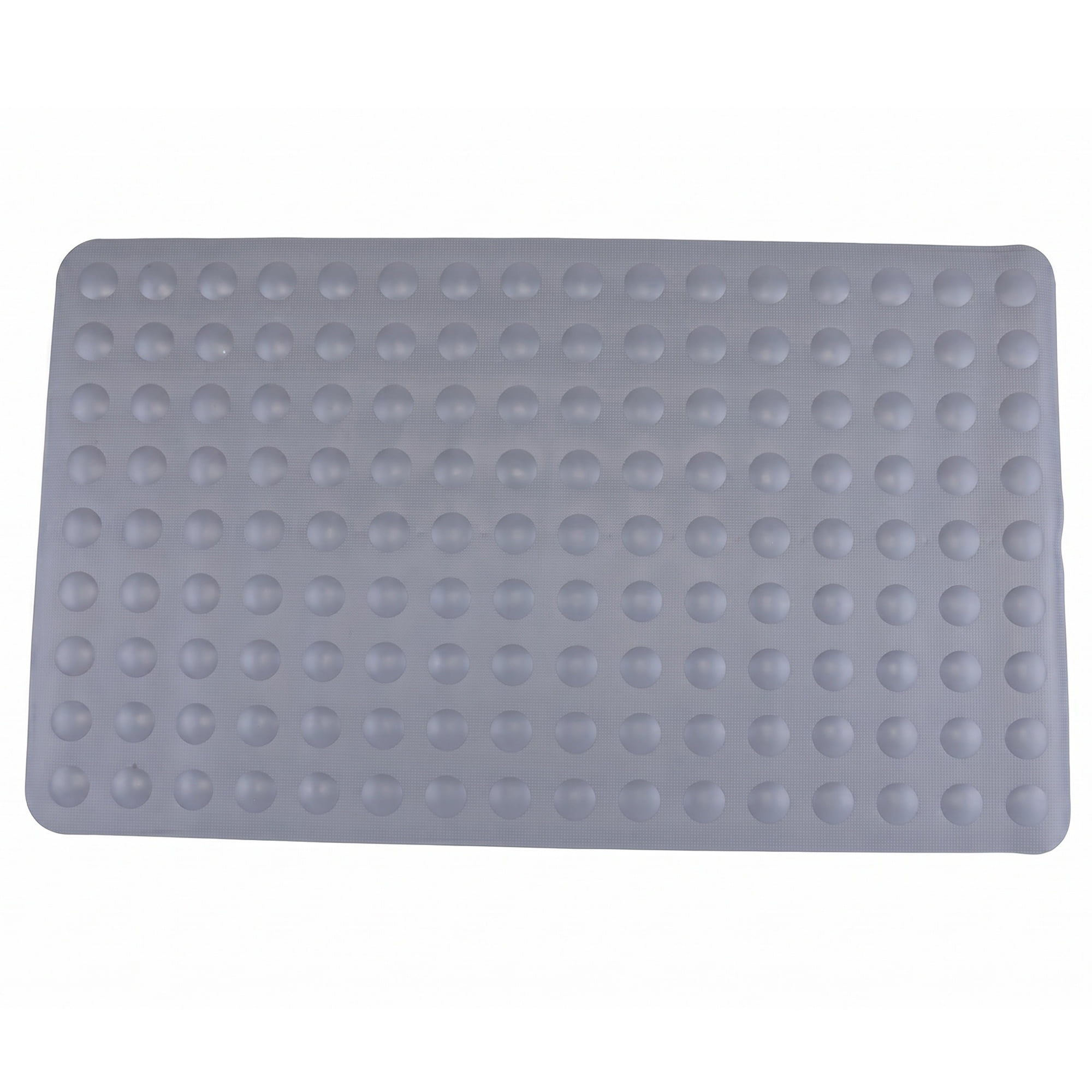 Unique Bargains Non-Slip TPE Washable Bathtub Mat with Strong Suctions Gray 28" x 16"