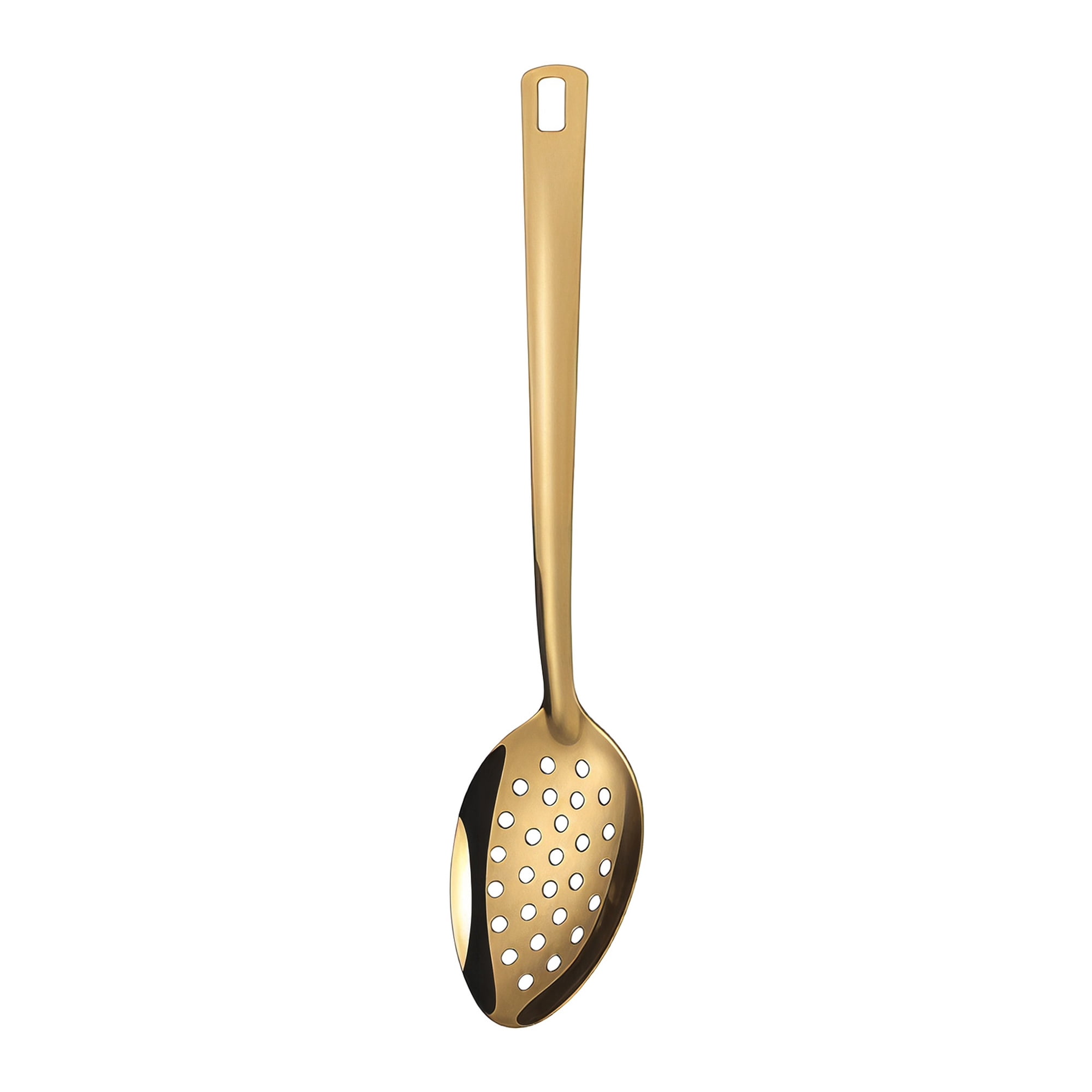 Unique Bargains Non Stick Heat Resistance Stainless Steel Slotted Spoon A 10.6" x 2.4"