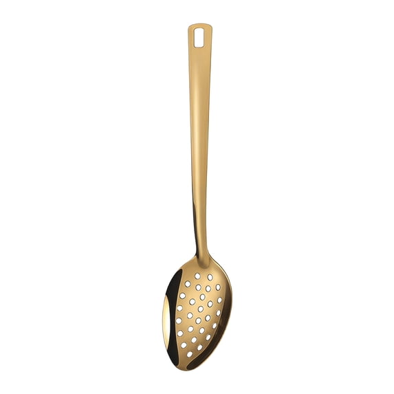 Unique Bargains Non Stick Heat Resistance Stainless Steel Slotted Spoon A 10.6" x 2.4"