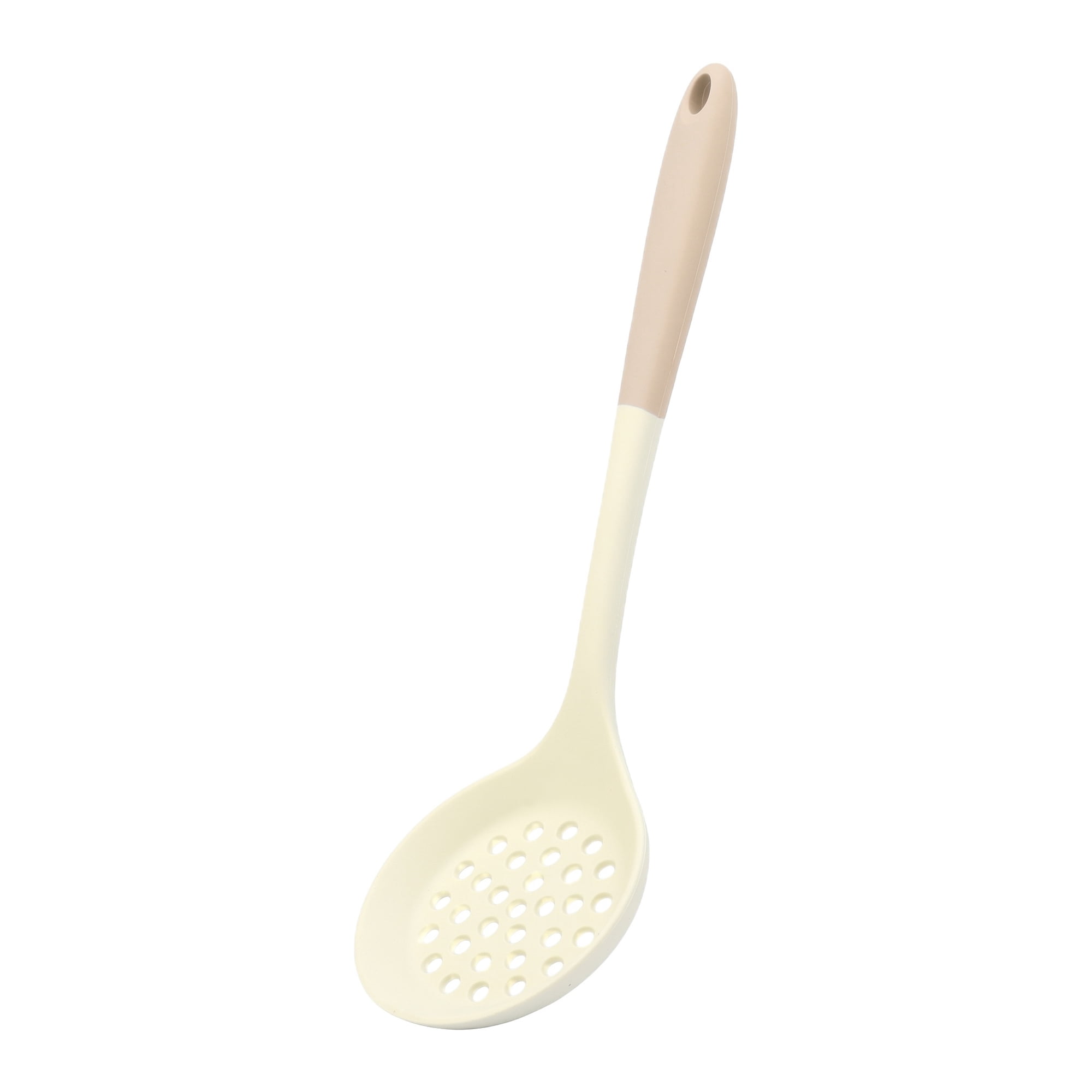 Unique Bargains Non Stick Heat Resistant Silicone Spoon Slotted spoon A 12.8x3.9in
