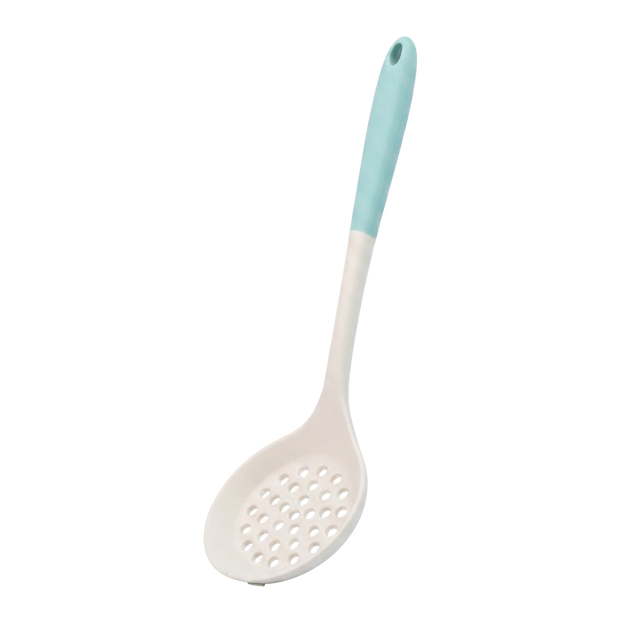 Unique Bargains Non Stick Heat Resistant Silicone Spoon Slotted spoon B 12.8x3.9in