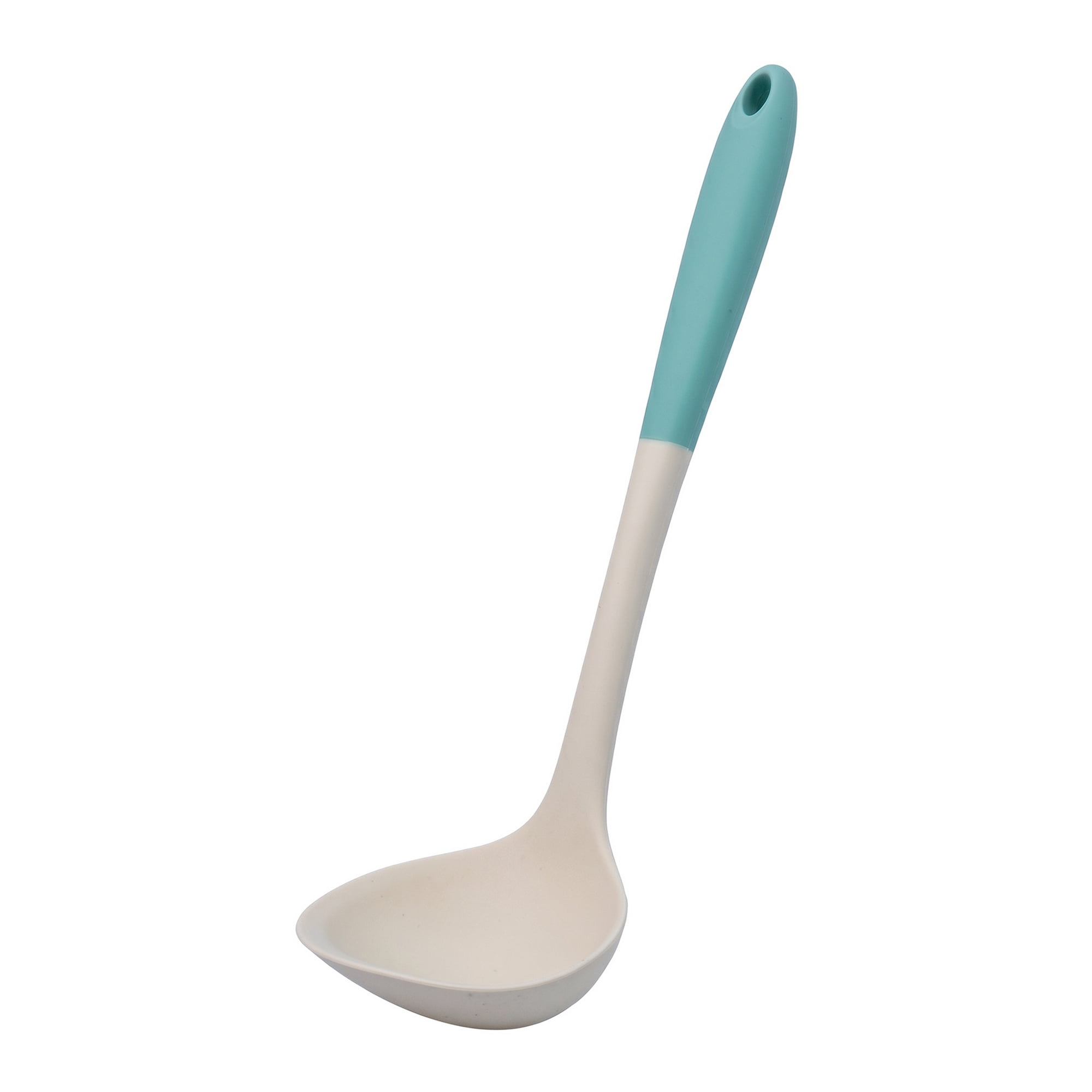 Unique Bargains Non Stick Heat Resistant Silicone Spoon Soup spoon B 11.2x3.5in
