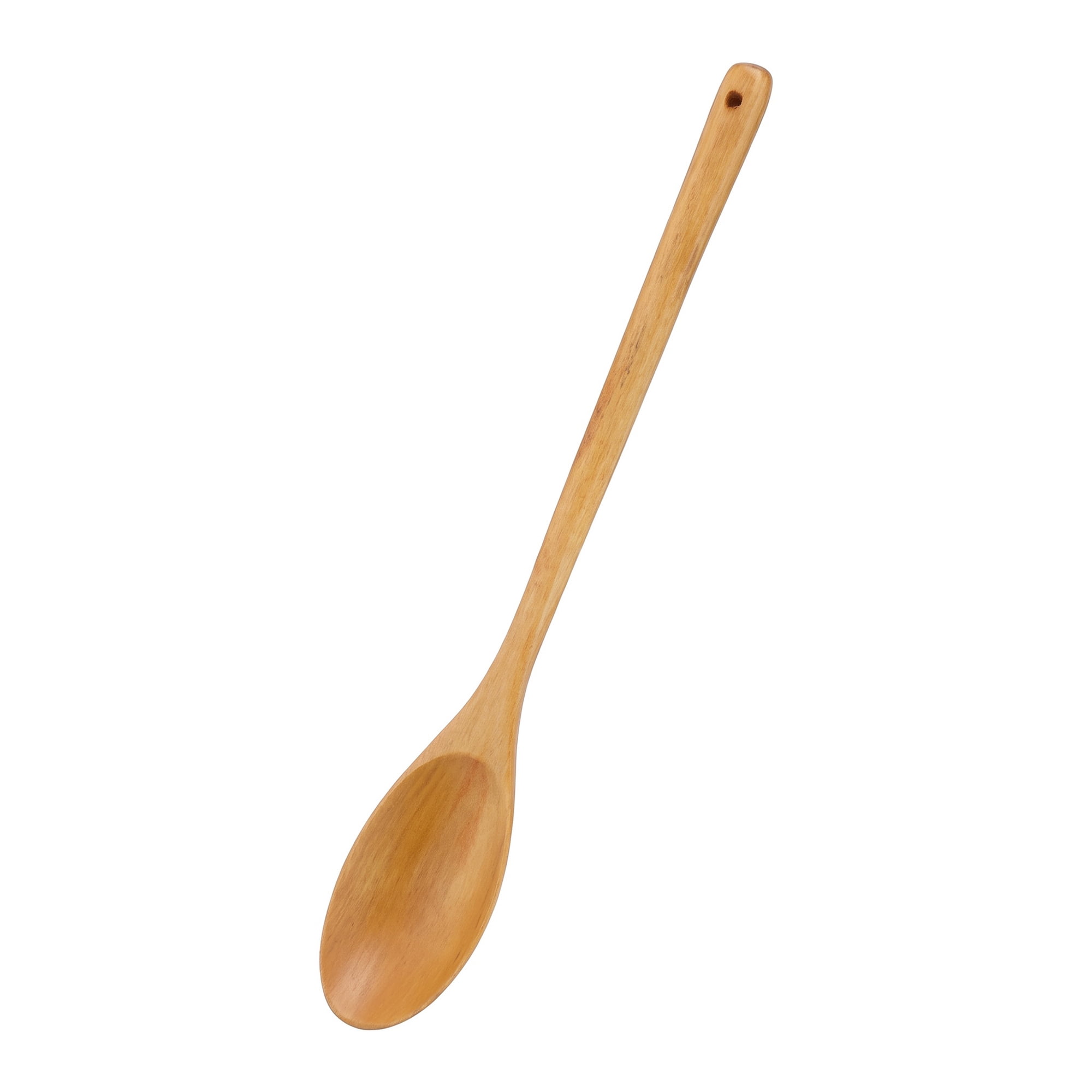Unique Bargains Non Stick Pans Heat Resistant Handle Wood Spoon Brown A 11.2" x 1.6"