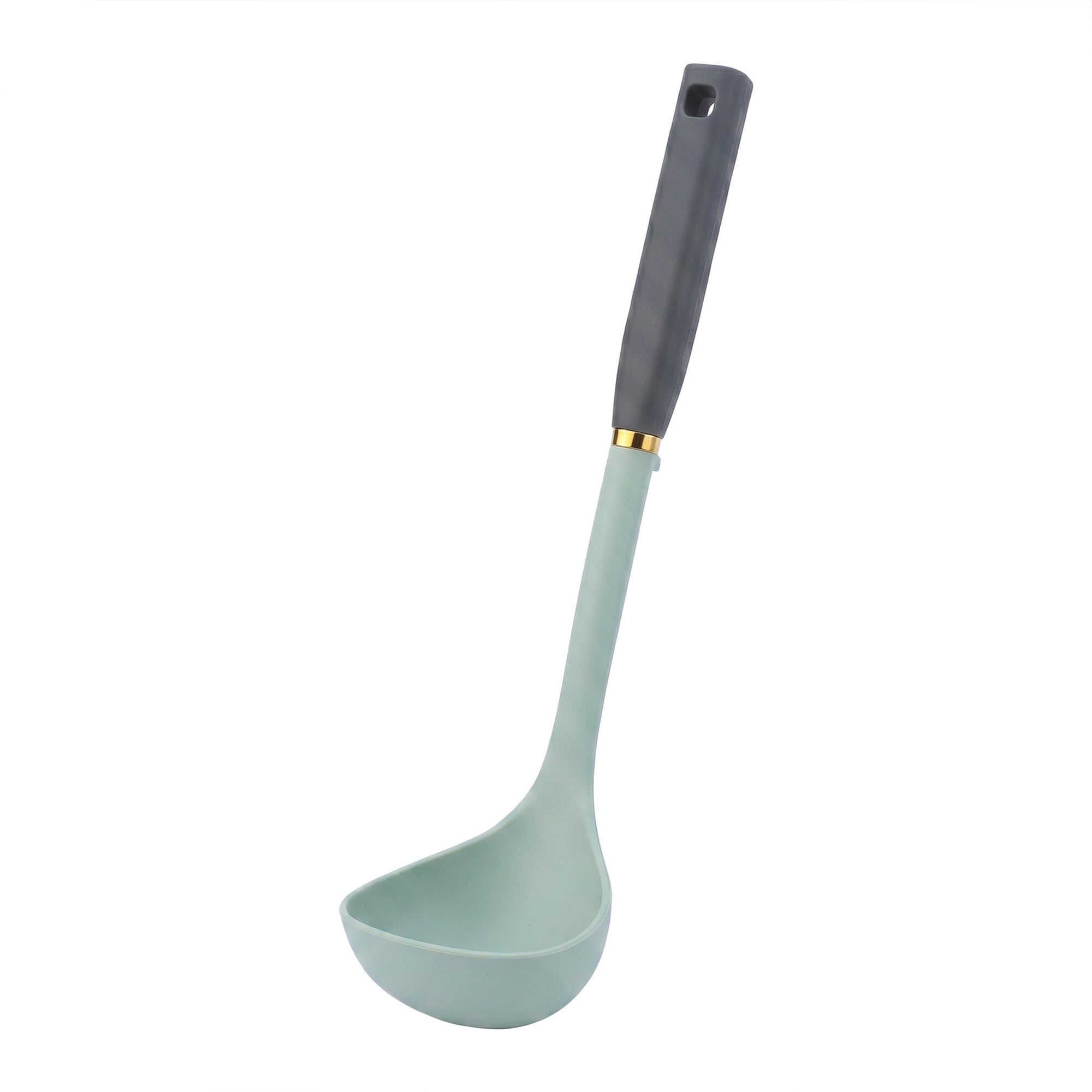 Unique Bargains Non Stick Safe Heat Resistant Ergonomic Utensil Soup Green 12.8" x 3.1"