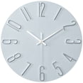 thumbnail image 1 of Unique Bargains 2 Pcs Non-Ticking Analog Battery Operated Wall Clock Blue, 1 of 6