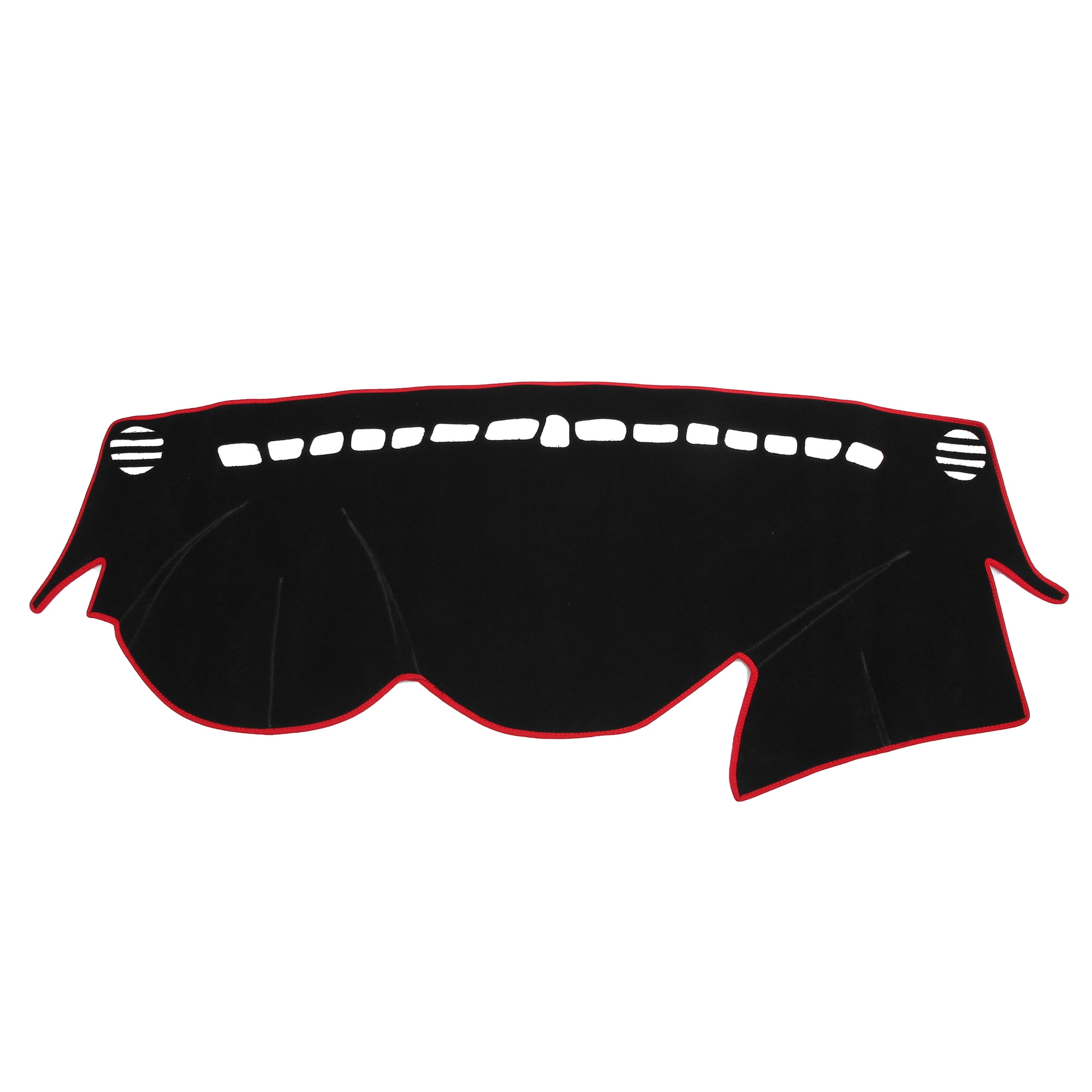 Unique Bargains Non-slip Dashboard Cover for Hyundai Sonata 2011-2014 Black Red