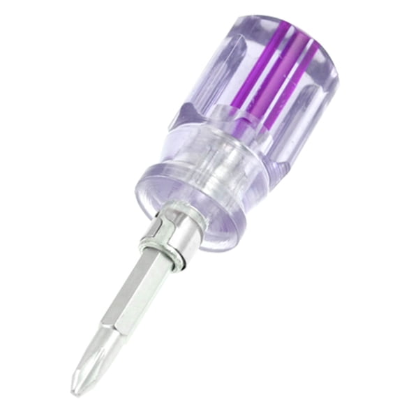 Unique Bargains Nonslip Handle 6mm Crosshead Slotted Bit Screwdriver Hand Tool