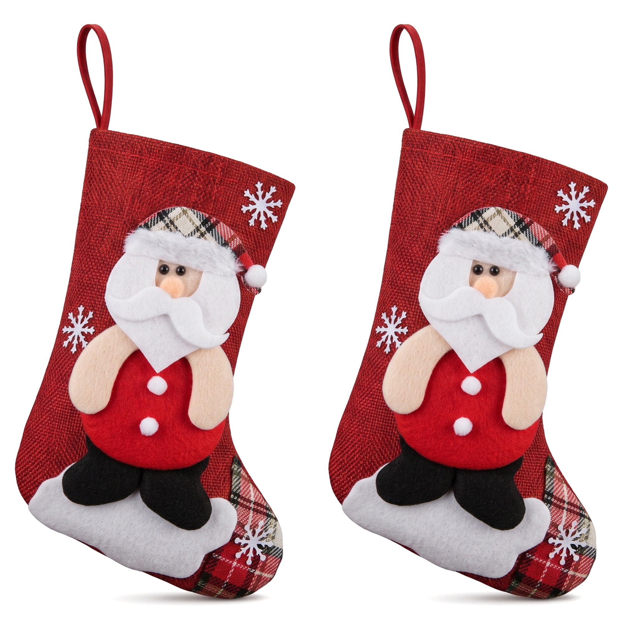 Unique Bargains Novelty Cartoon Christmas Stockings Assorted Garland Accents Old Man 8"