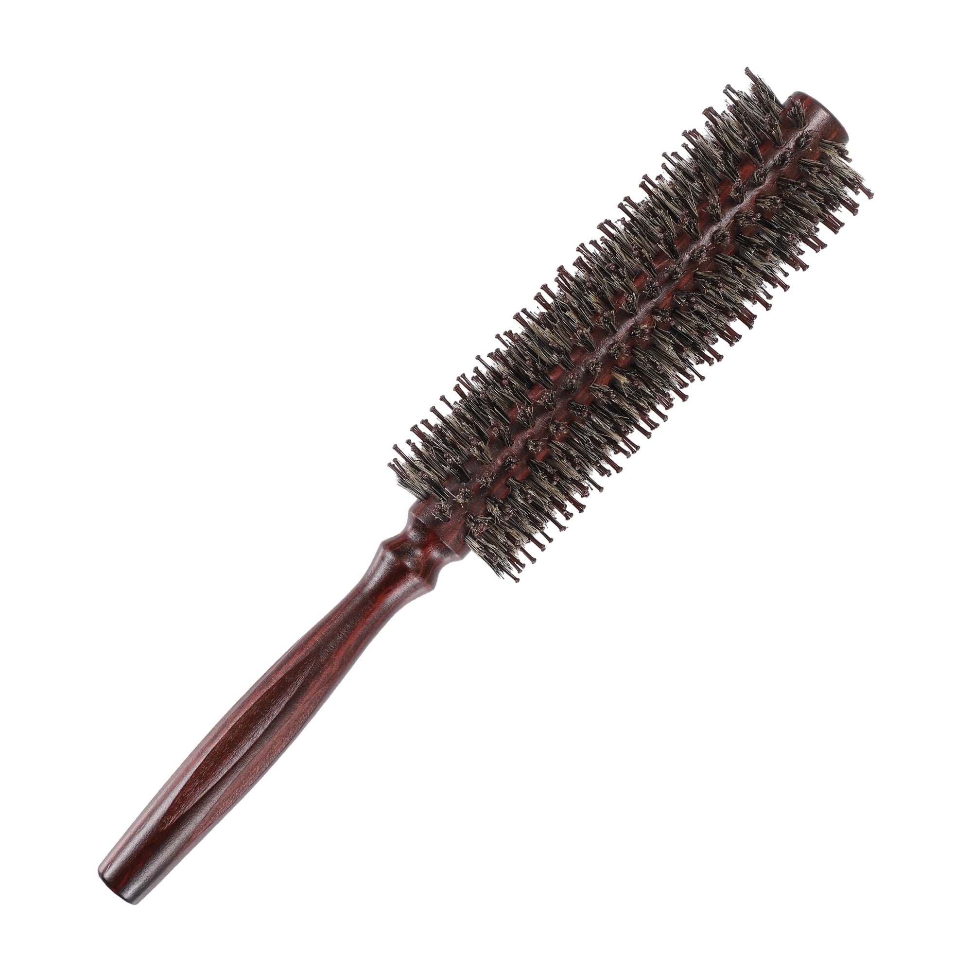 Unique Bargains Nylon Bristle Round Curling Hair Twill Comb with Wood ...