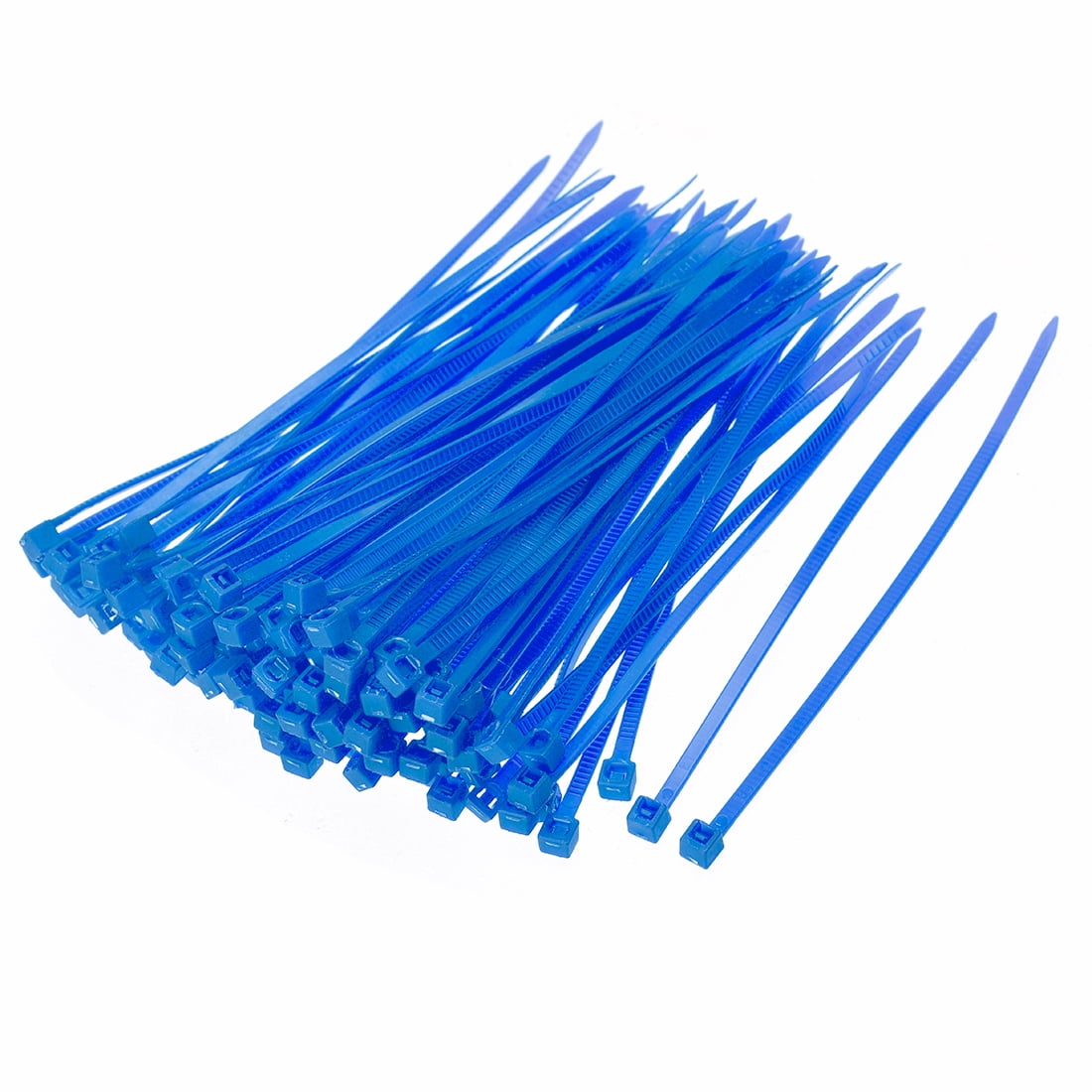 Unique Bargains Nylon Cable Ties Self-Locking Zip Tie Wire Ties for Cables 100x2.5mm Blue