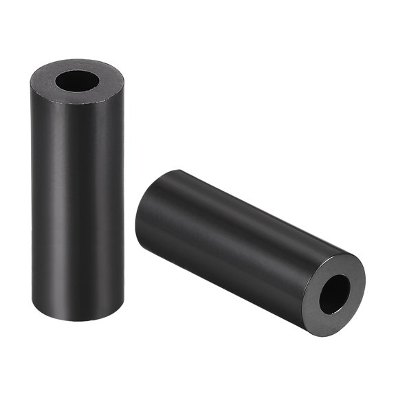 Unique Bargains Nylon Round Spacer Washer Unthreaded for M3 Screws Black 300Pcs 0.13x0.28x0.59 inch