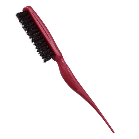 Unique Bargains Nylon Teasing Brush Three Row Salons Teasing Brush for Styling Backcombing Red 8.86" Length