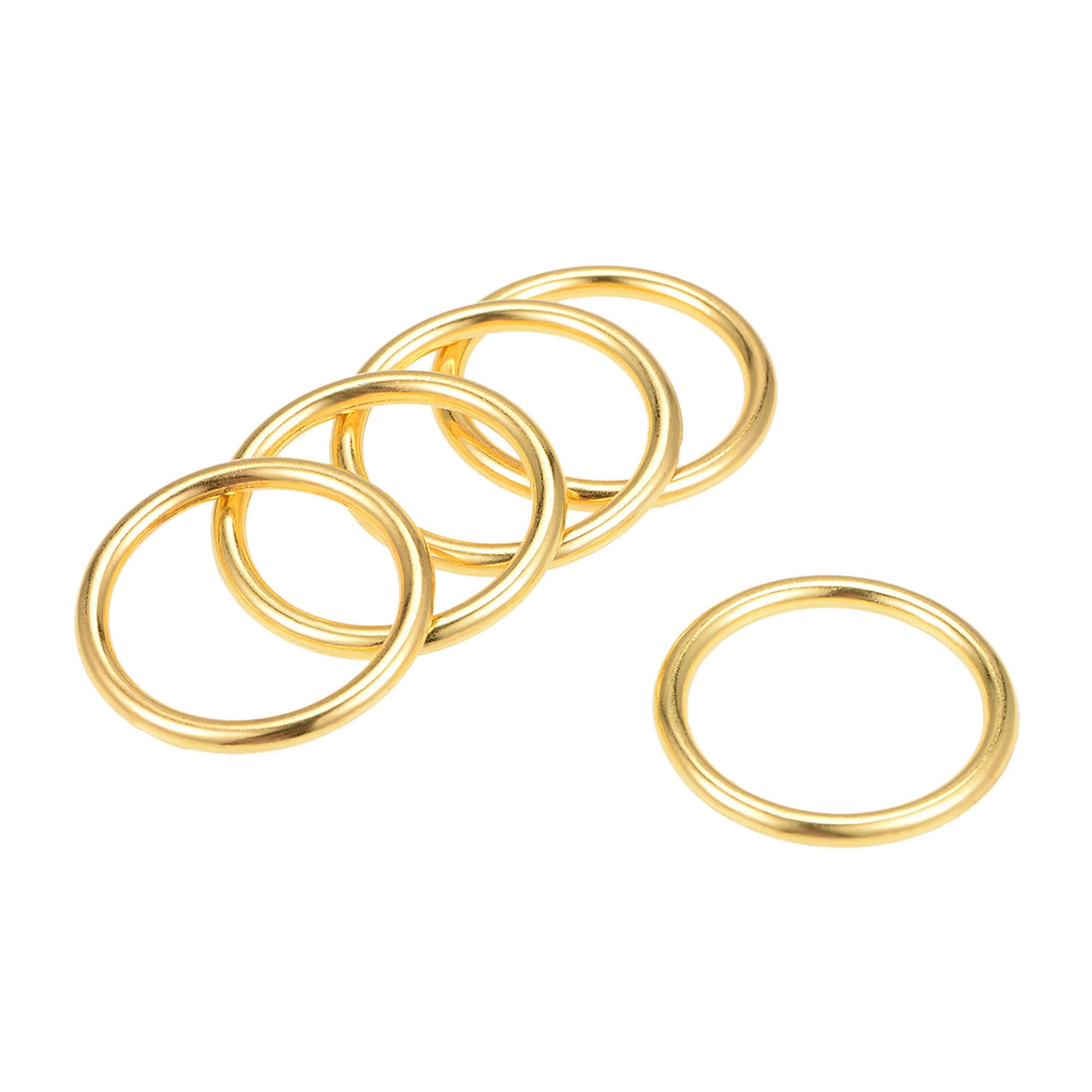 Flat O Rings 19-50mm Silver O Rings Metal O Buckle Belt Strap