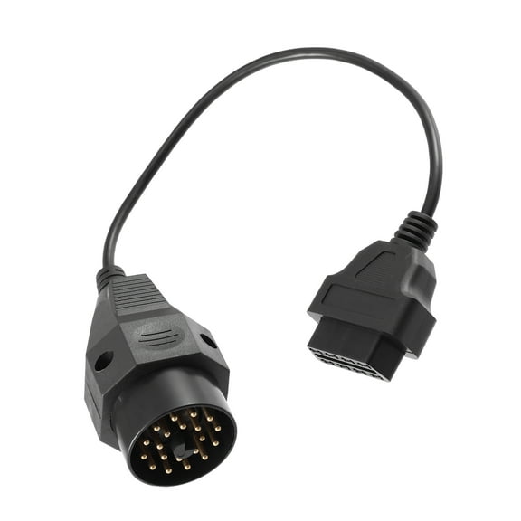 Unique Bargains OBD 1 20-Pin to OBD2 16-Pin Diagnostic Tool Adapter Connector Cable for BMW E36 E46 E38 E39 E53 X5