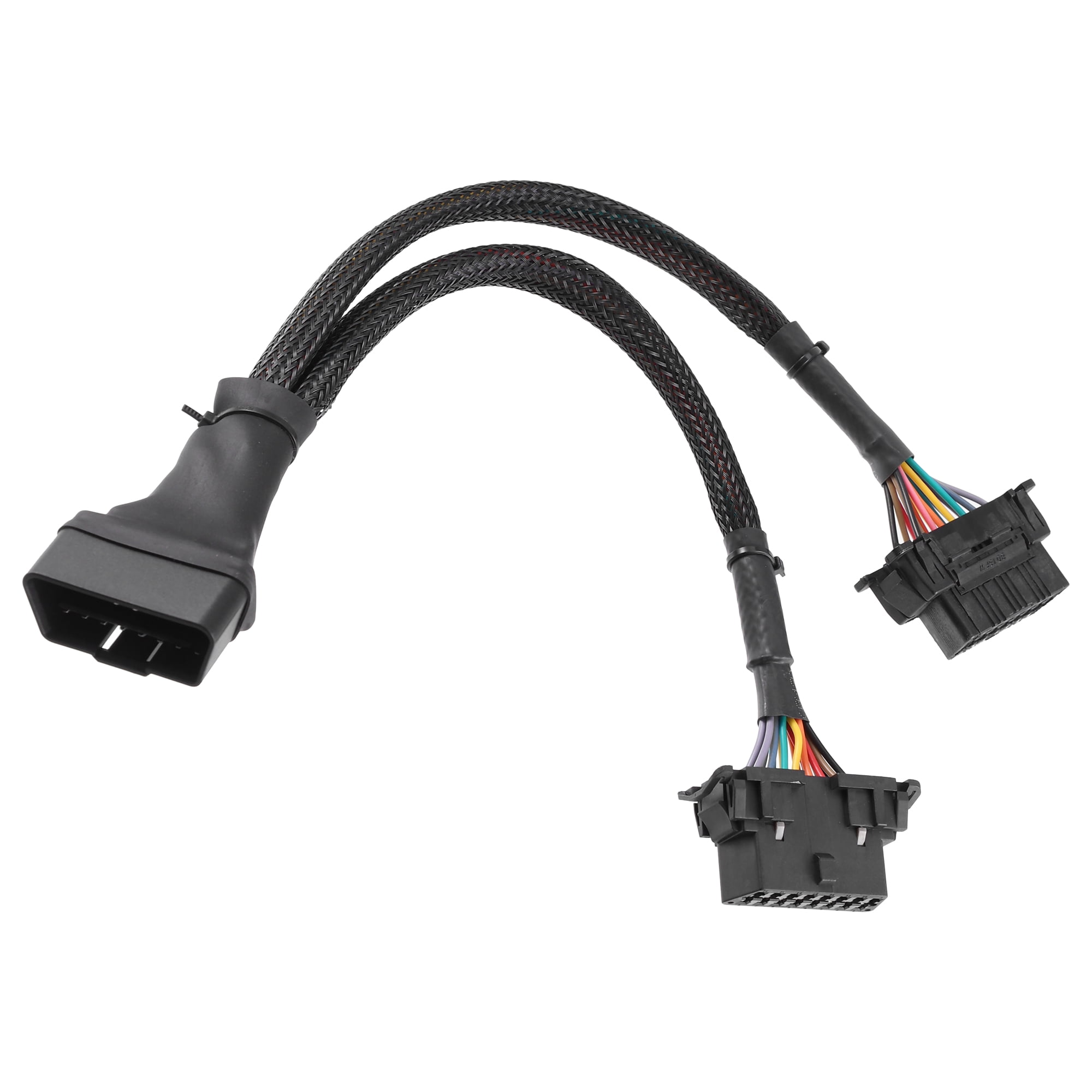 Unique Bargains OBD 2 16-Pin Splitter Y Cable Diagnostic Tool Adapter for GPS Tracker