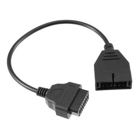 Unique Bargains OBD1 12-Pin to OBD2 16-Pin Adapter Diagnostic Tool Adapter Connector Cable Replaces for GM