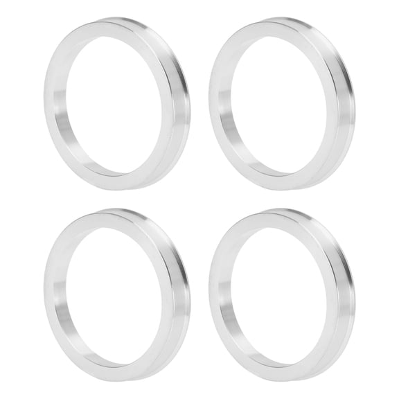 Unique Bargains OD 69.6mm to ID 57.1mm Car Wheel Hub Centric Rings Aluminium Alloy 4 Pcs