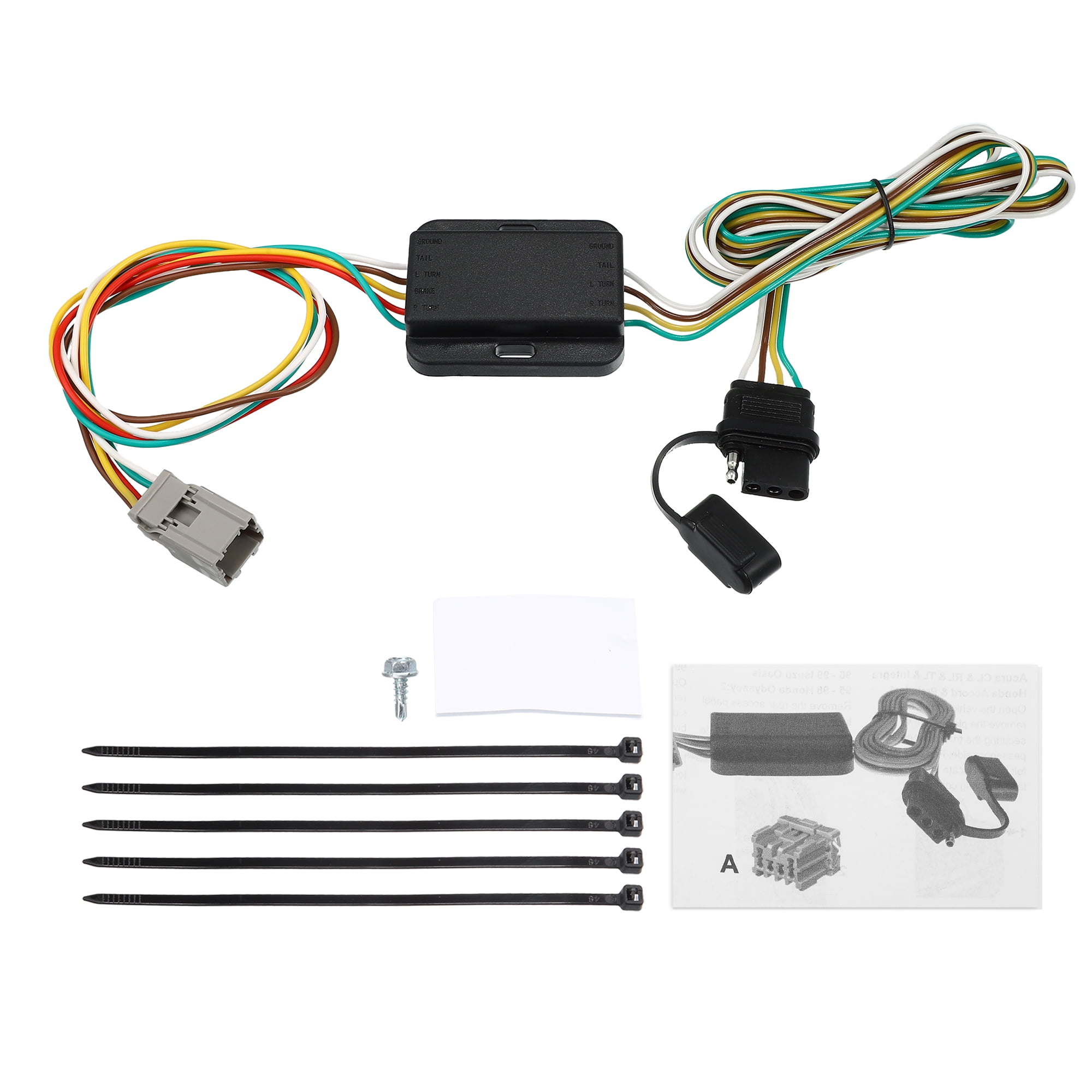 Unique Bargains OV2135-001 4-Pin Trailer Wiring Harness for Honda Accord CRV Element