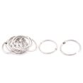 thumbnail image 1 of Unique Bargains Office Book Rings Loose Leaf Binder Hinge Snap Ring Keyring 32mm Dia 10pcs, 1 of 4