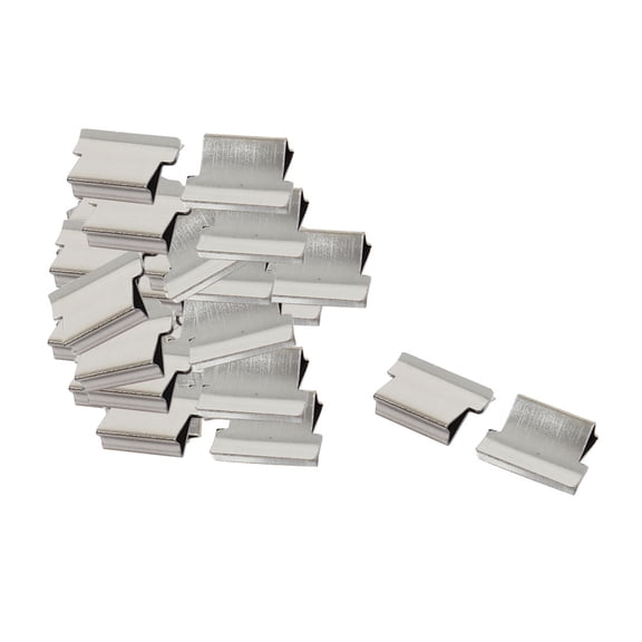 Unique Bargains Office Clam Clip Dispenser Reusable Metal Refill 40 Pcs
