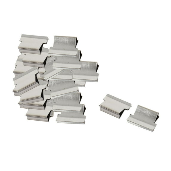 Unique Bargains Office Clam Clip Dispenser Reusable Metal Refill 40 Pcs