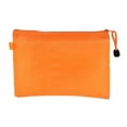 thumbnail image 1 of Unique Bargains Office Stationery A5 Document Holder File Paper Organizer Zipper Bag Orange, 1 of 2