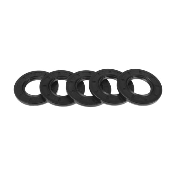 Unique Bargains Oil Seal TC Seal Ring Rotary Shaft Seal 25x47x5mm High Pressure Nitrile Rubber Black 5 Pcs