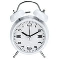 thumbnail image 1 of Unique Bargains Old Fashioned Loud Alarm Clock with Night Light White, 1 of 5
