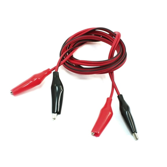 Unique Bargains One Meter Two Alligator Clip Both End Tester Cable Wire String for Video