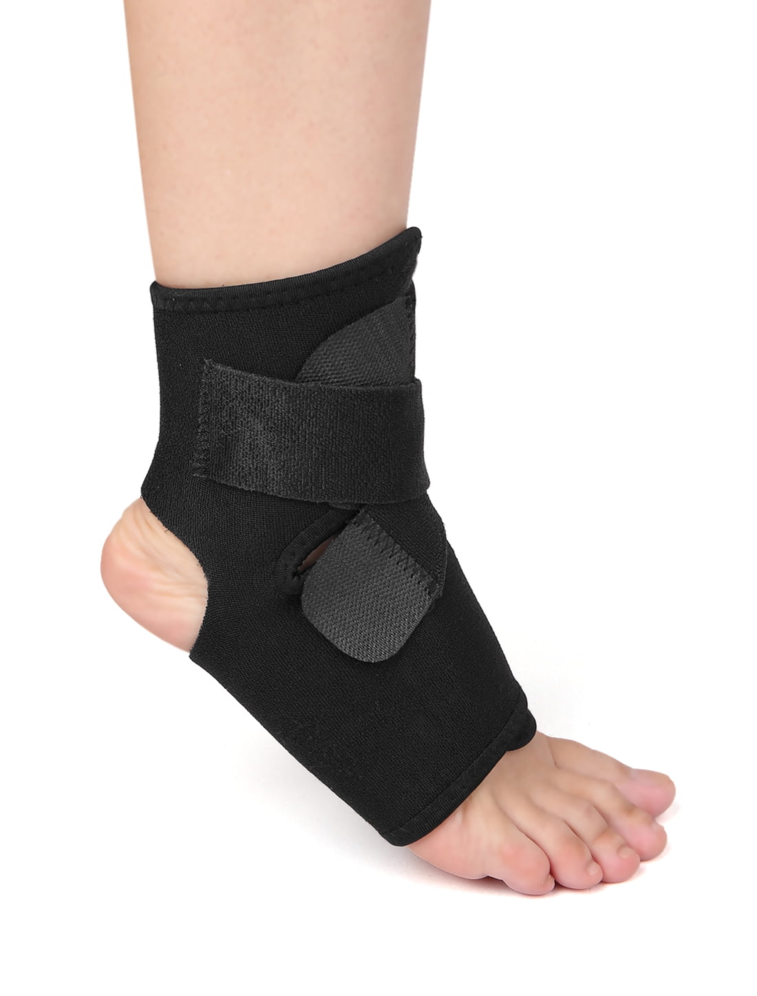 Unique Bargains One Size Open-Heel Compression Ankle Support Sleeve Ankle Protective Brace Wrap 1 Pc