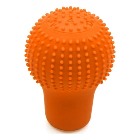Unique Bargains Orange Soft Silicone Nonslip Car Manual Gear Shift Lever Knob Protective Cover
