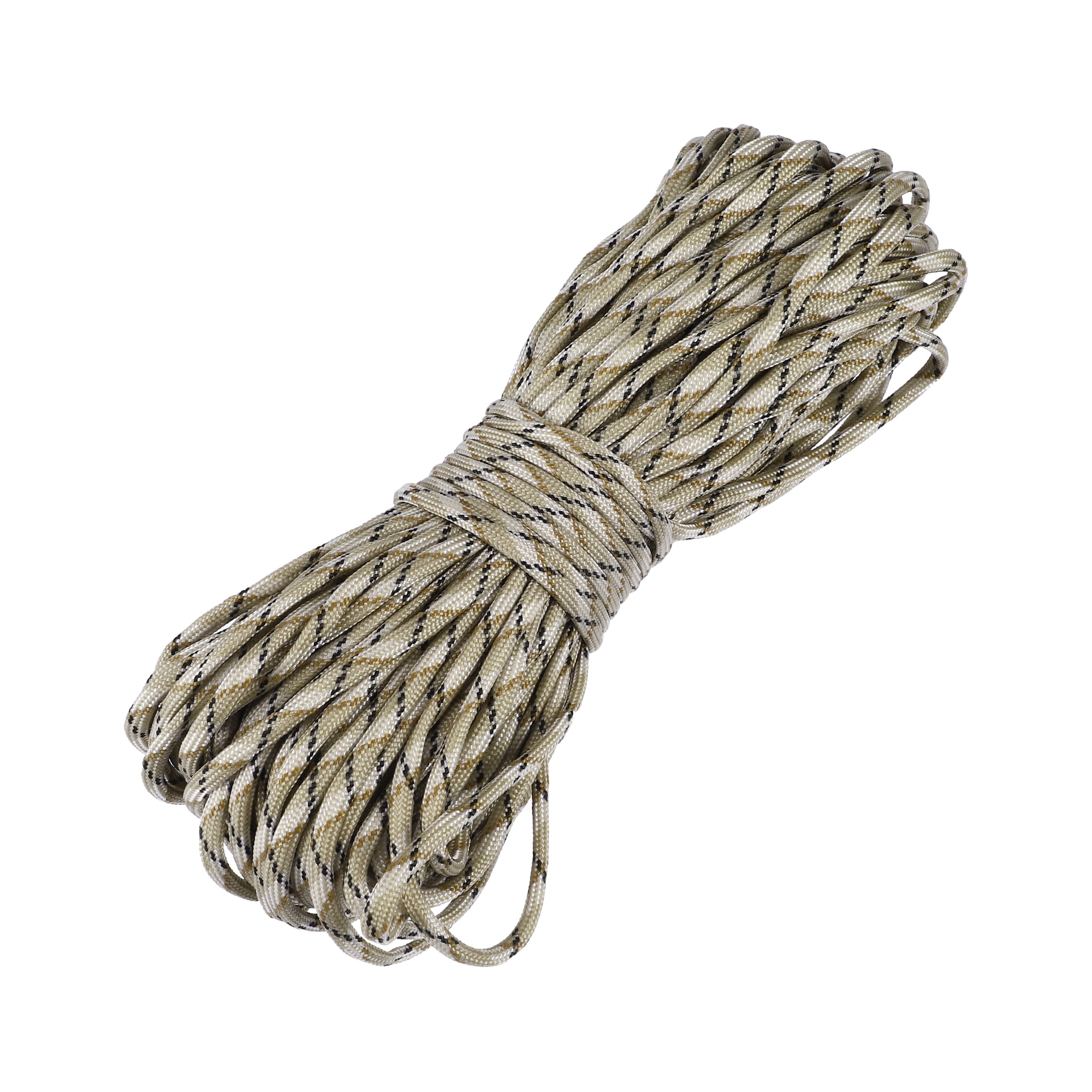 Unique Bargains Outdoor Camping Guylines Tent Rope 7 Core 4mm Paracord Brown